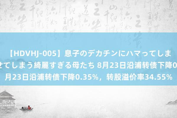 【HDVHJ-005】息子のデカチンにハマってしまい毎日のように挿入させてしまう綺麗すぎる母たち 8月23日沿浦转债下降0.35%，转股溢价率34.55%