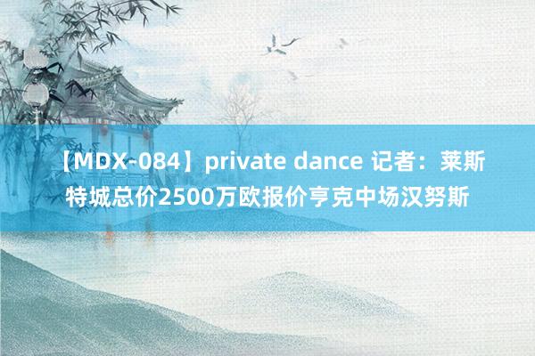 【MDX-084】private dance 记者：莱斯特城总价2500万欧报价亨克中场汉努斯